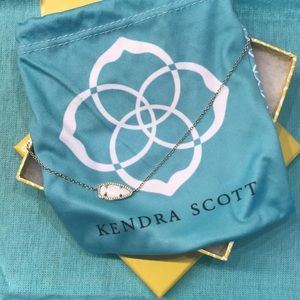 Kendra Scott White Arrowhead necklace